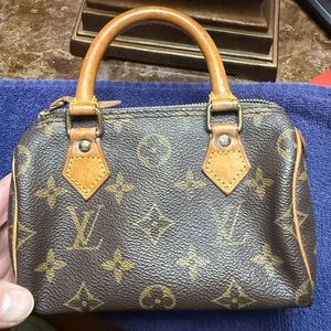 Louis Vuitton Brown and Tan Mini Monogram Bag